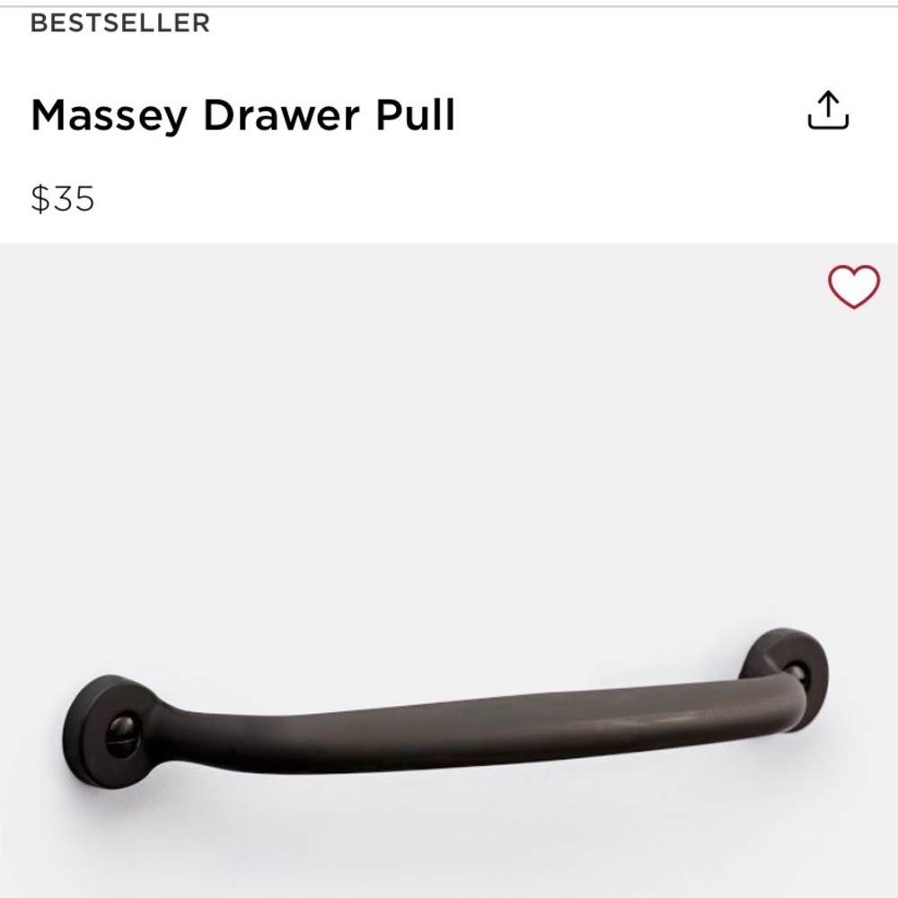 Pair of Rejuvenation Massey 6” Cabinet Pulls